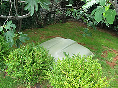 Skrita montažna poliestrska strojnica, primer 3