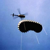 Transport bazena s helikopterjem